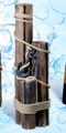 30 Inch Set 3 Wooden Pier Post