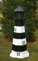3 Foot Wooden Bodie Island Painted Wooden Lighthouse