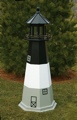2 Foot Wooden Oak Island Painted Wooden Lighthouse