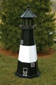 2 Foot Wooden Tybee Island Painted Wooden Lighthouse