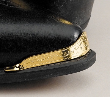Engraved Brass Toe Tips