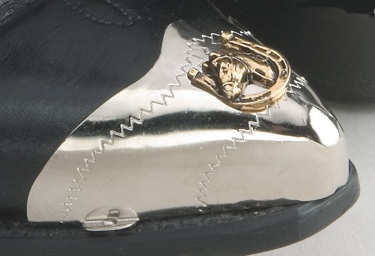 Pointed Boot Tips with Horsehead/Horseshoe