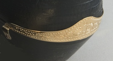 Engraved Brass Heel Guard
