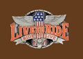 Live to Ride Belt Buckle 3-1/4 x 2-1/4