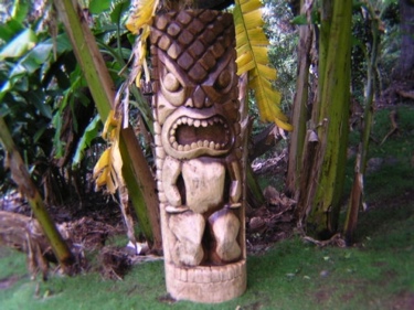 TIKI KANALOA 51 OCEAN FISHING TIKI GARDEN decor