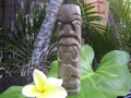 Kailua Tiki Totem 8 Natural Hibiscus Hawaiian Decor