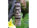 Oahu Tiki Totem 8 Natural Hibiscus Pineapple Tropical Accent