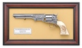 The Hickok Revolver Framed Display Non Firing Replica Gun